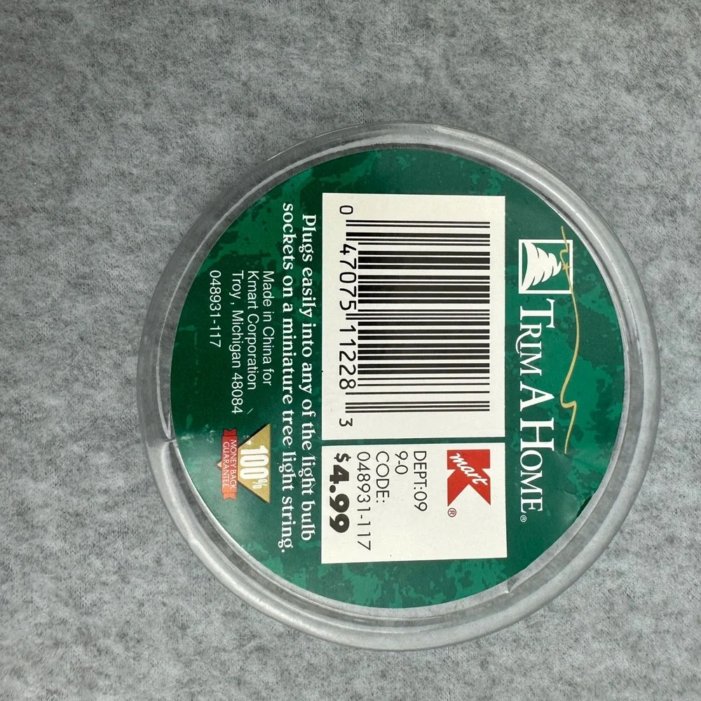 Trim A Home Vtg Angel Pigtail Light Tree Topper Gold Lace Porcelain‎ 048931-117